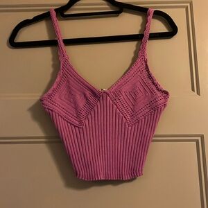 Cute crochet free people crop tank!